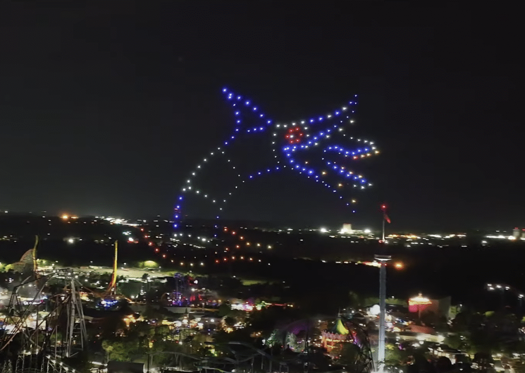 halloween3 Large Six Flags drone light show