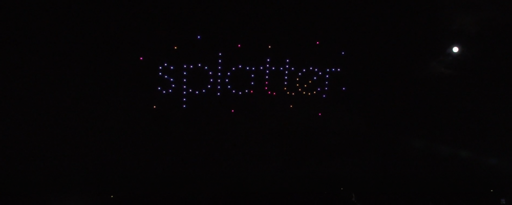 A Dazzling Drone Light show near San Francisco, California