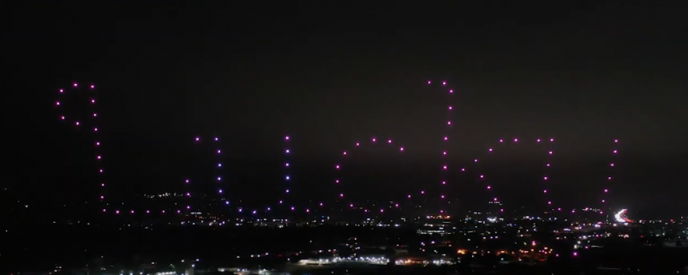 California Drone light show launches Lucky Supermarkets