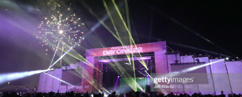 Coachella Live Music Festival Drone Light Show