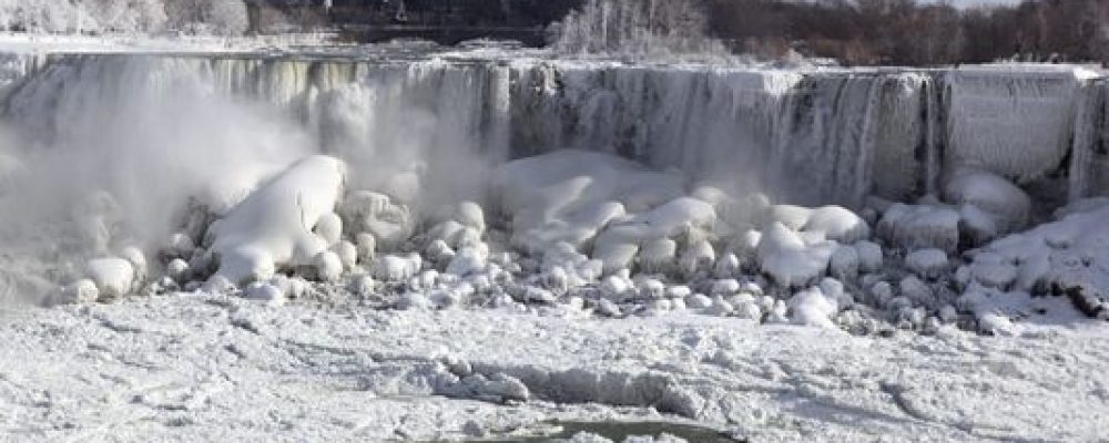 NBC shoots frozen Niagara Falls
