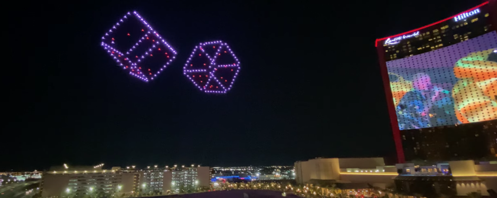 An incredible Drone Light Show for World Famous artist J Balvins – Las Vegas, Nevada