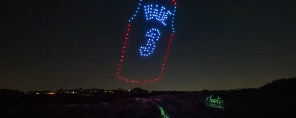 Dwyane Wade Drone Light Show: Beverly Hills, California