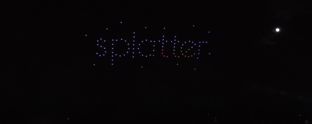 A Dazzling Drone Light show near San Francisco, California