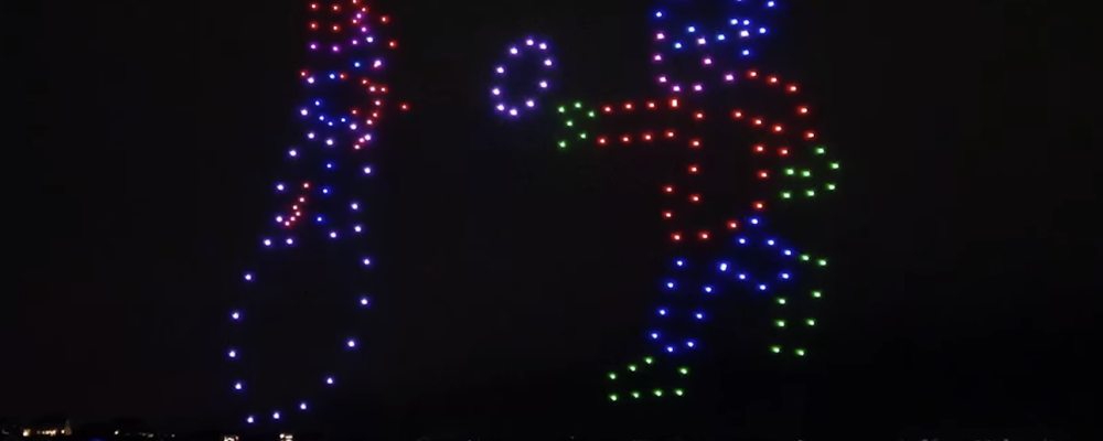 Lighting up the Holidays: Drone Shows are the perfect fit.