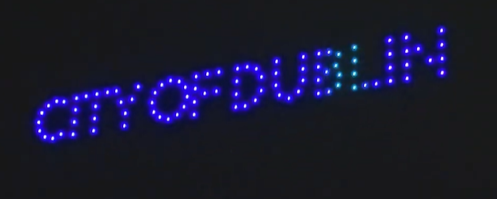 Splatter Festival Drone Light show in San Francisco, California