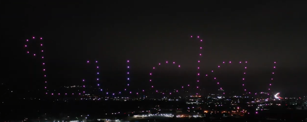 California Drone light show launches Lucky Supermarkets