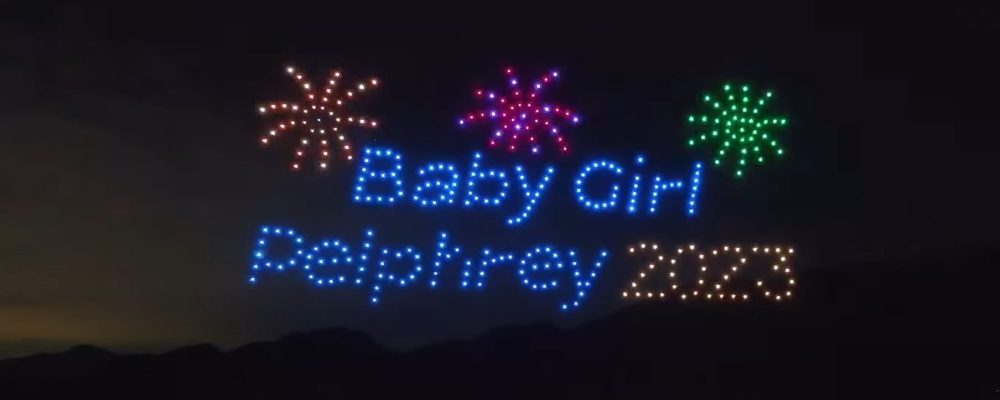 Kaley Cuoco and Tom Pelphrey Gender Reveal Drone Show Impresses even Brad Pitt, among many